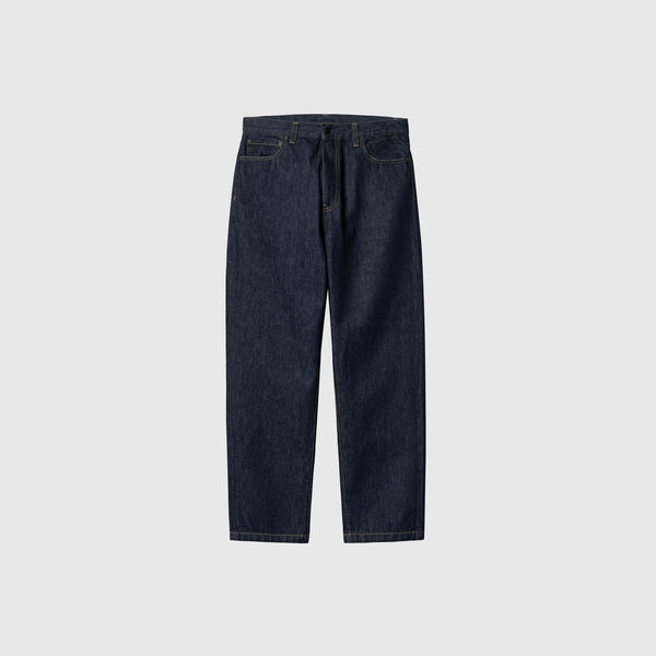 Carhartt WIP Aaron Pant - Blue Rinsed - Front