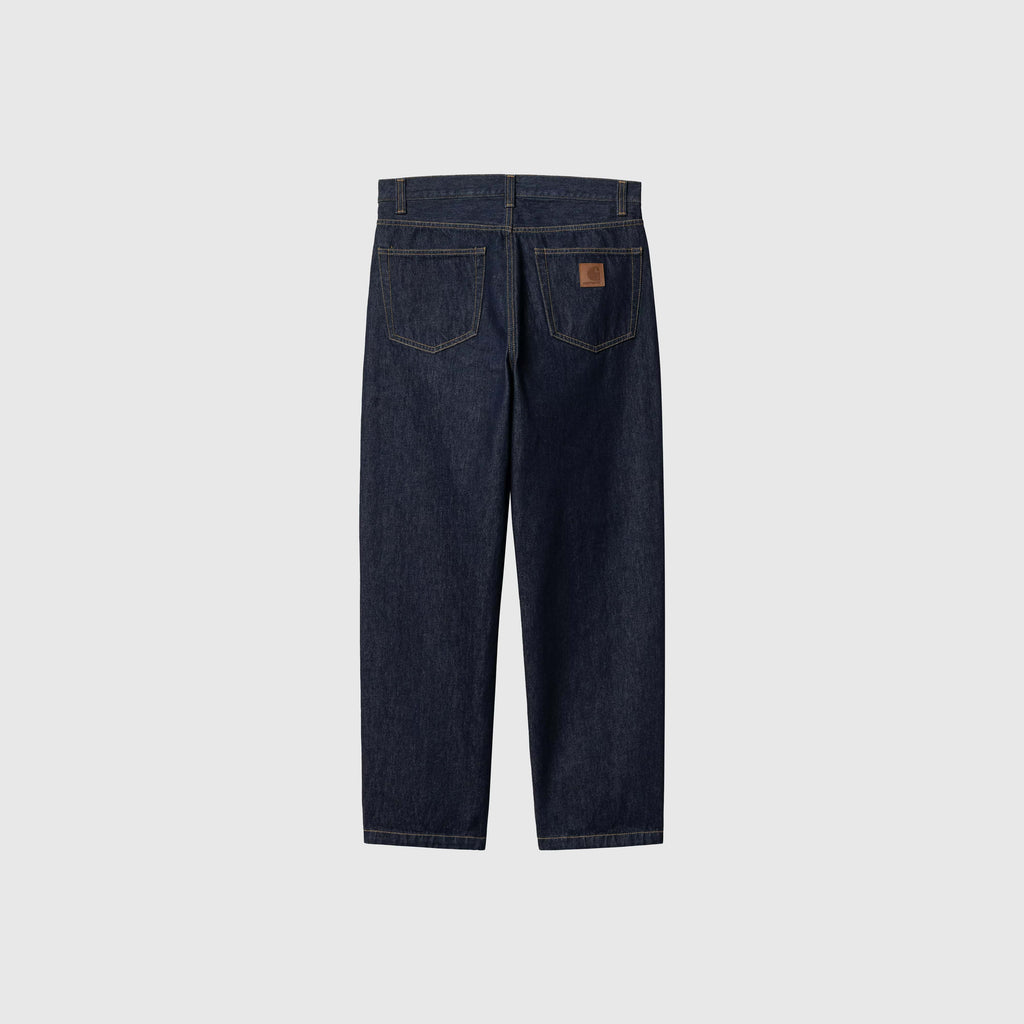 Carhartt WIP Aaron Pant - Blue Rinsed - Back