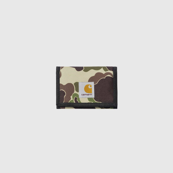 Carhartt WIP Alec Wallet - Camo Duck Green - Front