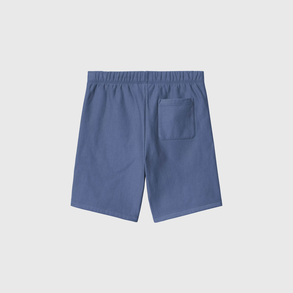 Carhartt WIP American Script Sweat Short - Blue Iris - Back