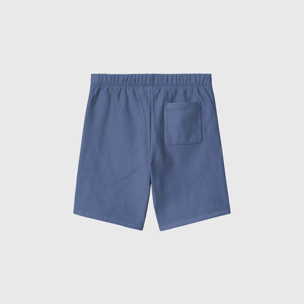 Carhartt WIP American Script Sweat Short - Blue Iris - Back