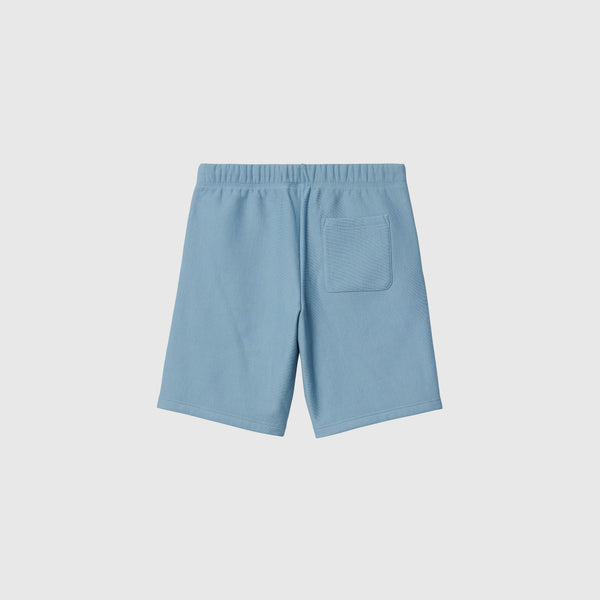 Carhartt WIP American Script Sweat Short - Frosted Blue - Back