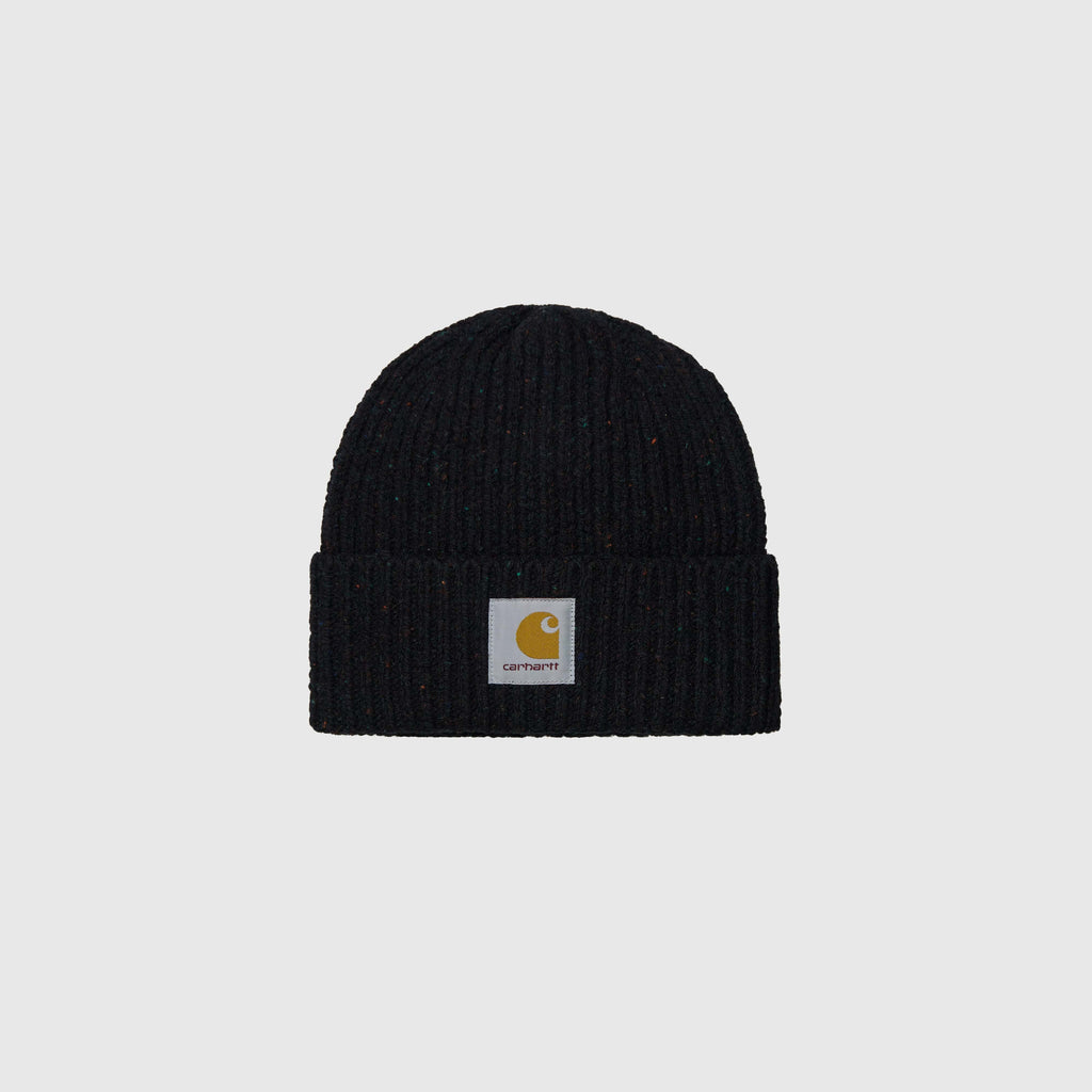 Carhartt WIP Anglistic Beanie Speckled - Black - Front