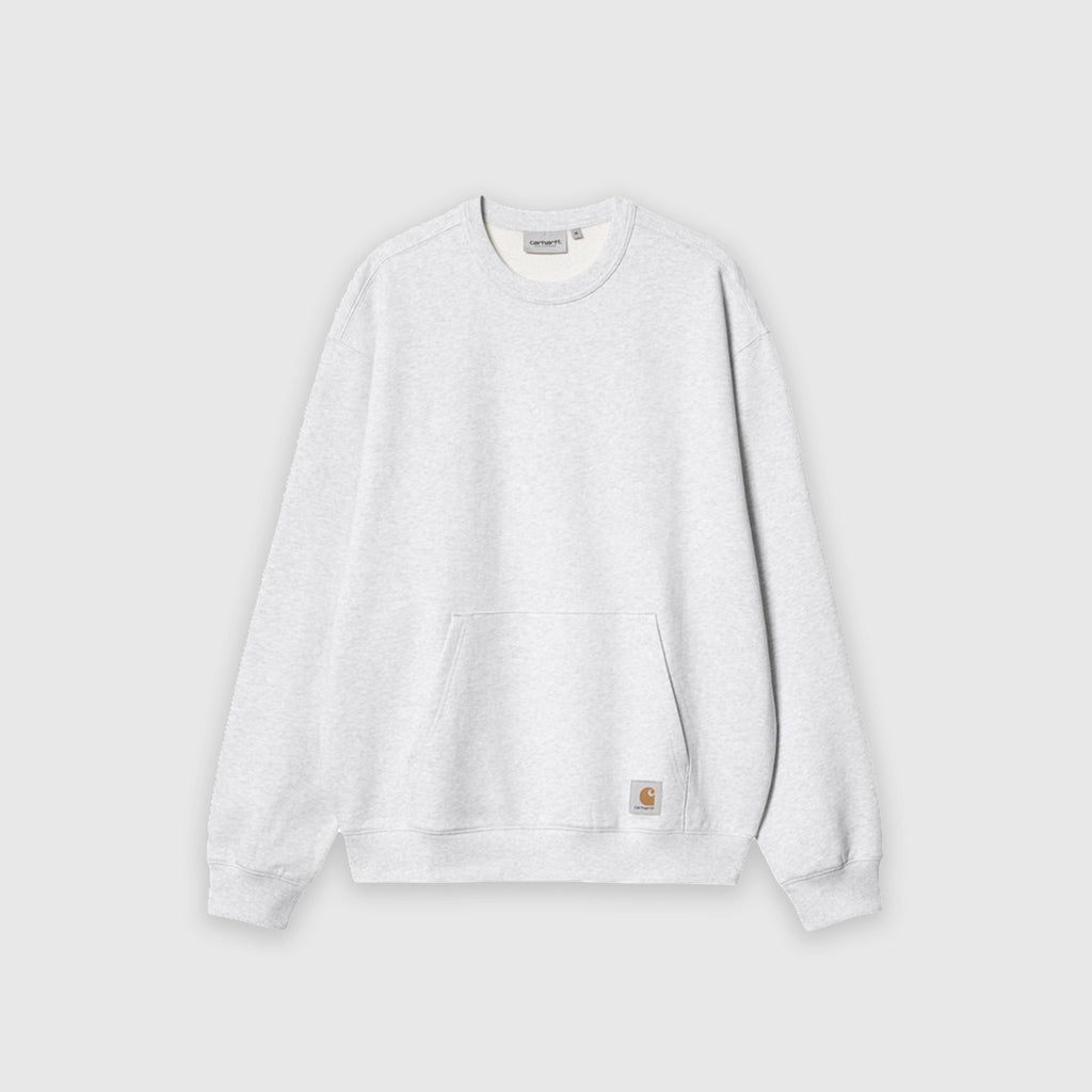 Carhartt WIP Billy Sweat - Ash Heather - Front