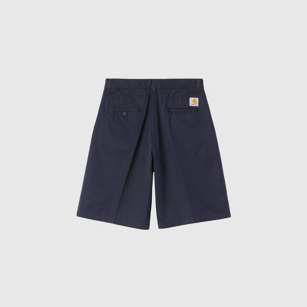 Carhartt WIP Brader Short - Dark Navy Rinsed - Back