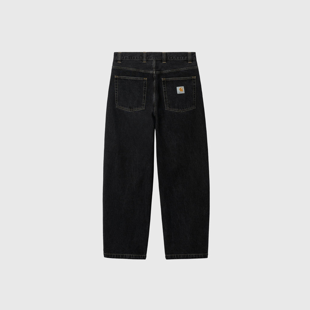 Carhartt WIP Brandon Pant - Black Stone Washed - Back