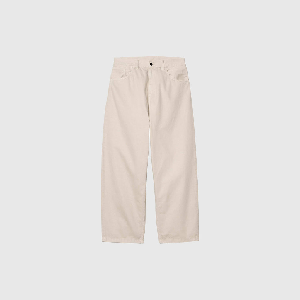 Carhartt WIP Brandon Pant - Fleur De Sel Stone Dyed - Front