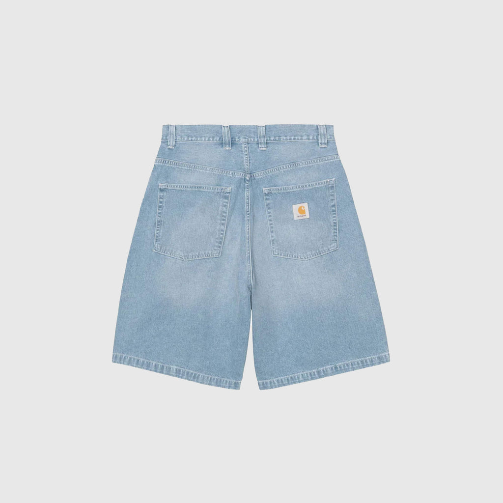 Carhartt WIP Brandon Short - Blue Light / True Washed - Back