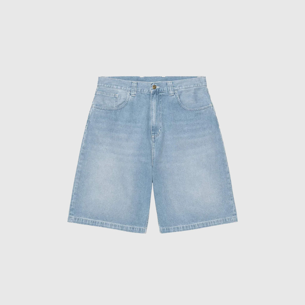 Carhartt WIP Brandon Short - Blue Light / True Washed - Front