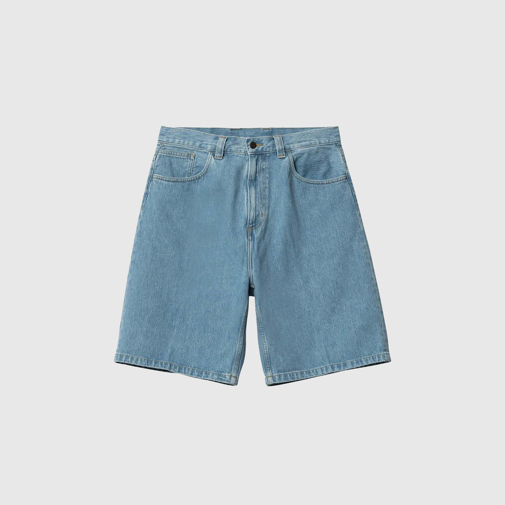 Carhartt WIP Brandon Short - Blue Stone Bleached - Front