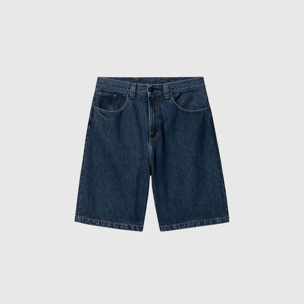 Carhartt WIP Brandon Short - Blue Stone Washed Smith Denim - Front