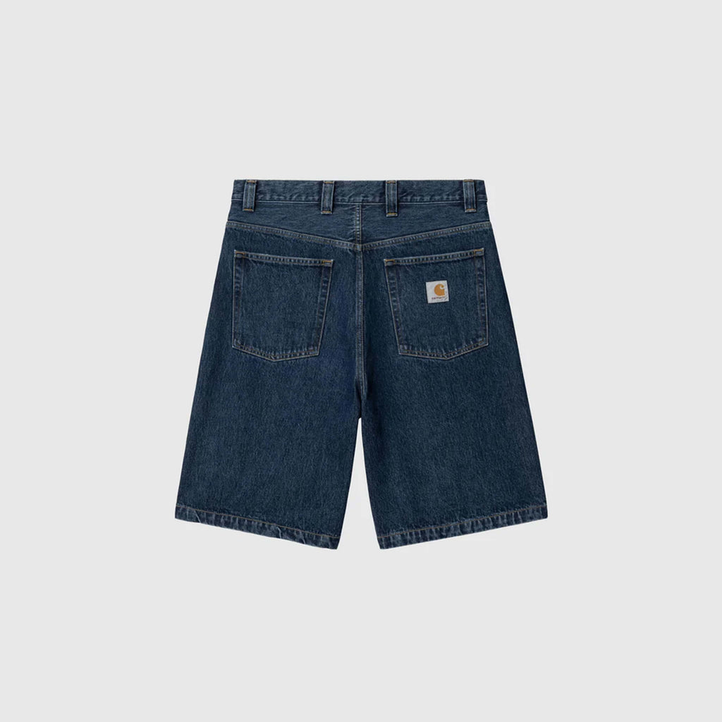 Carhartt WIP Brandon Short - Blue Stone Washed Smith Denim - Back