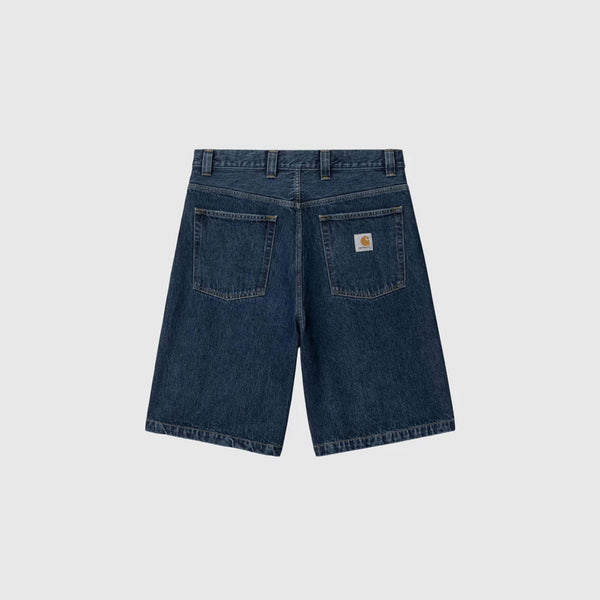 Carhartt WIP Brandon Short - Blue Stone Washed Smith Denim - Back