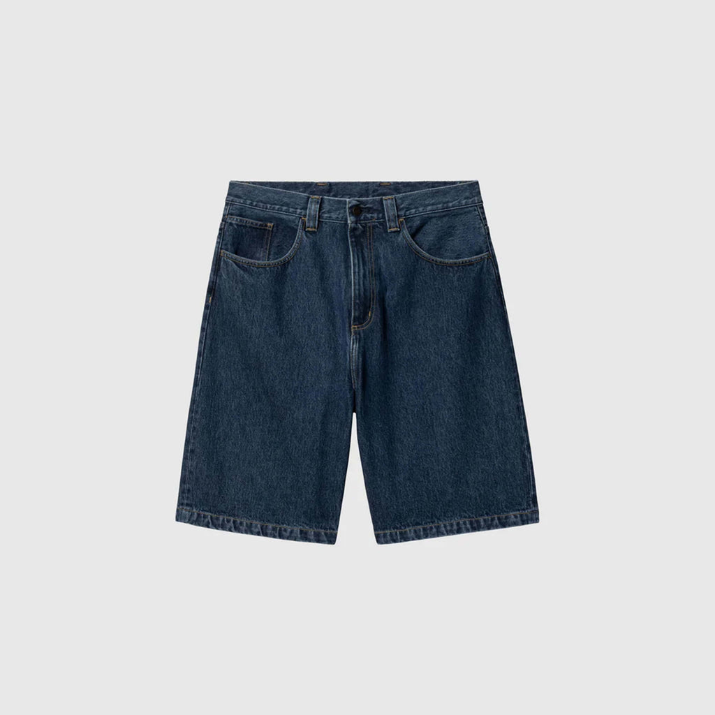 Carhartt WIP Brandon Short - Blue Stone Washed Smith Denim - Front