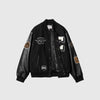 Carhartt WIP Brown Ducks Bomber - Black / Black - Front Open