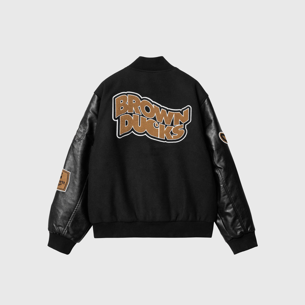  - BaCarhartt WIP Brown Ducks Bomber - Black / Black - Back