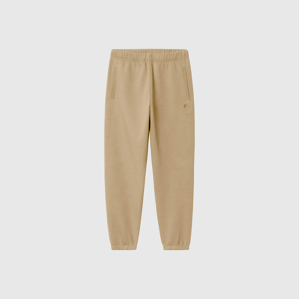 Carhartt WIP Chase Sweat Pant - Sable / Gold - Front