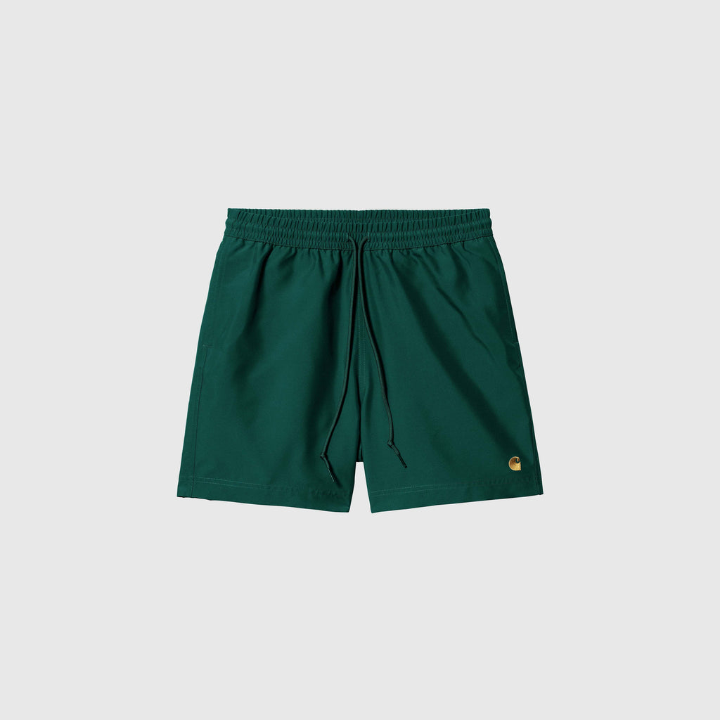 Carhartt WIP Chase Swim Trunks - Chervil / Gold - Front