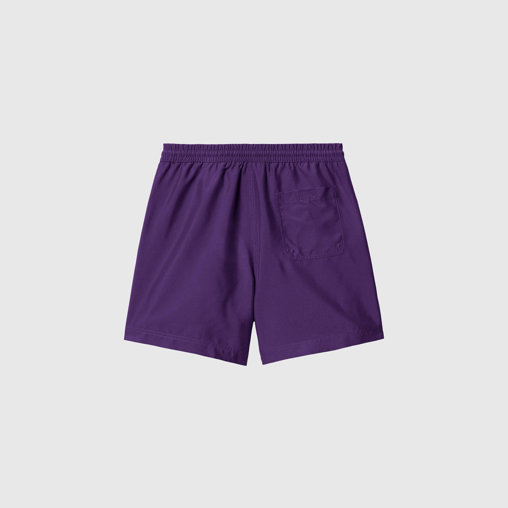 Carhartt WIP Chase Swim Trunks - Tyrian / Gold - Back