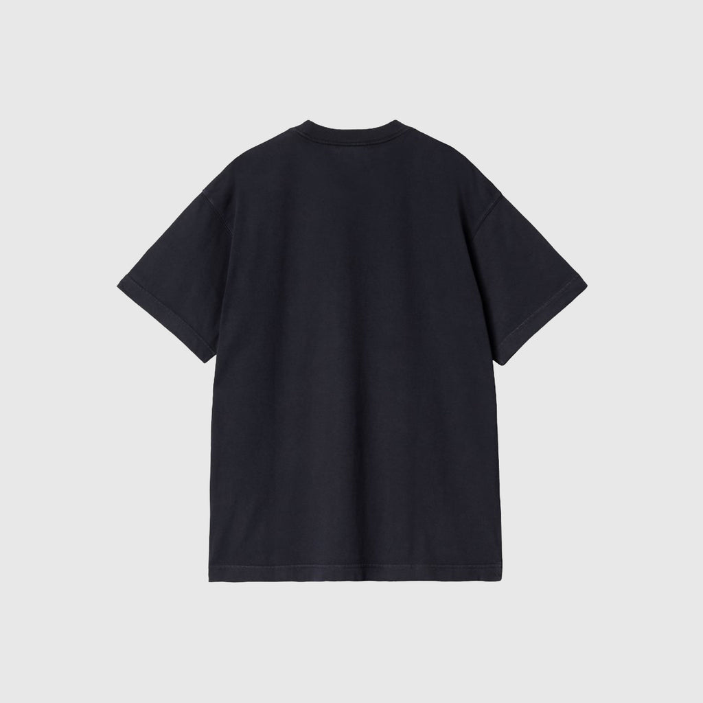 Carhartt WIP Class Of 89 Tee - Dark Navy / White Garment Dyed - Back