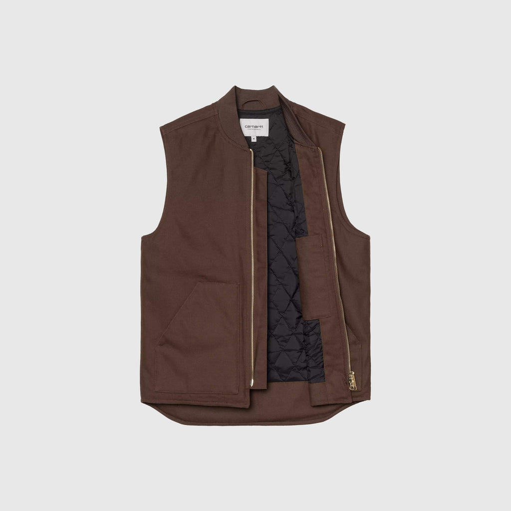 Carhartt WIP Classic Vest - Tobacco Rigid - Front Open