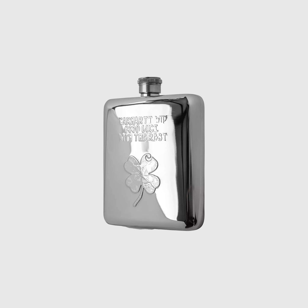 Carhartt WIP Clover Flask - Silver - Front