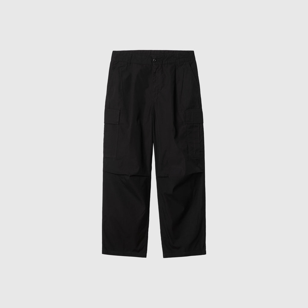 Carhartt WIP Cole Cargo Pant - Black Rinsed - Front