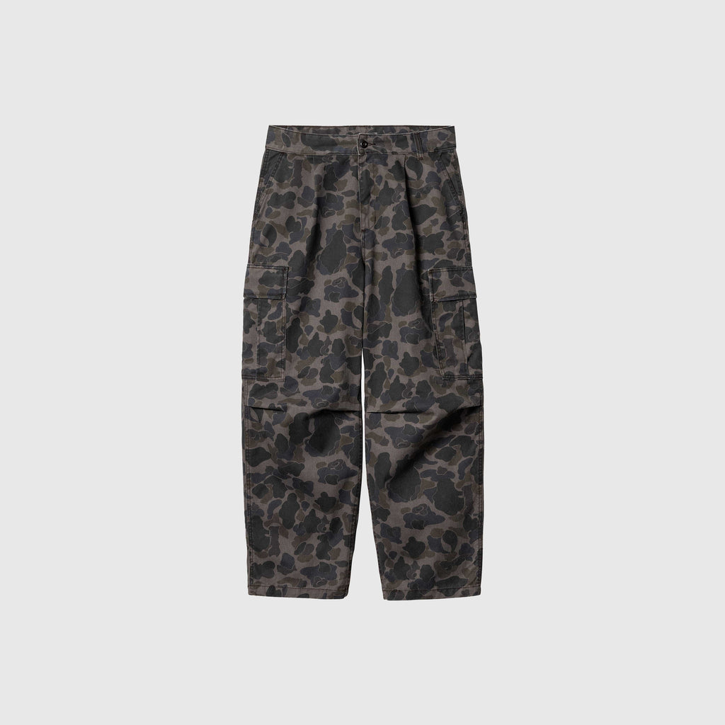 Carhartt WIP Cole Cargo Pant - Camo Duck / Grey Stone Washed - Front