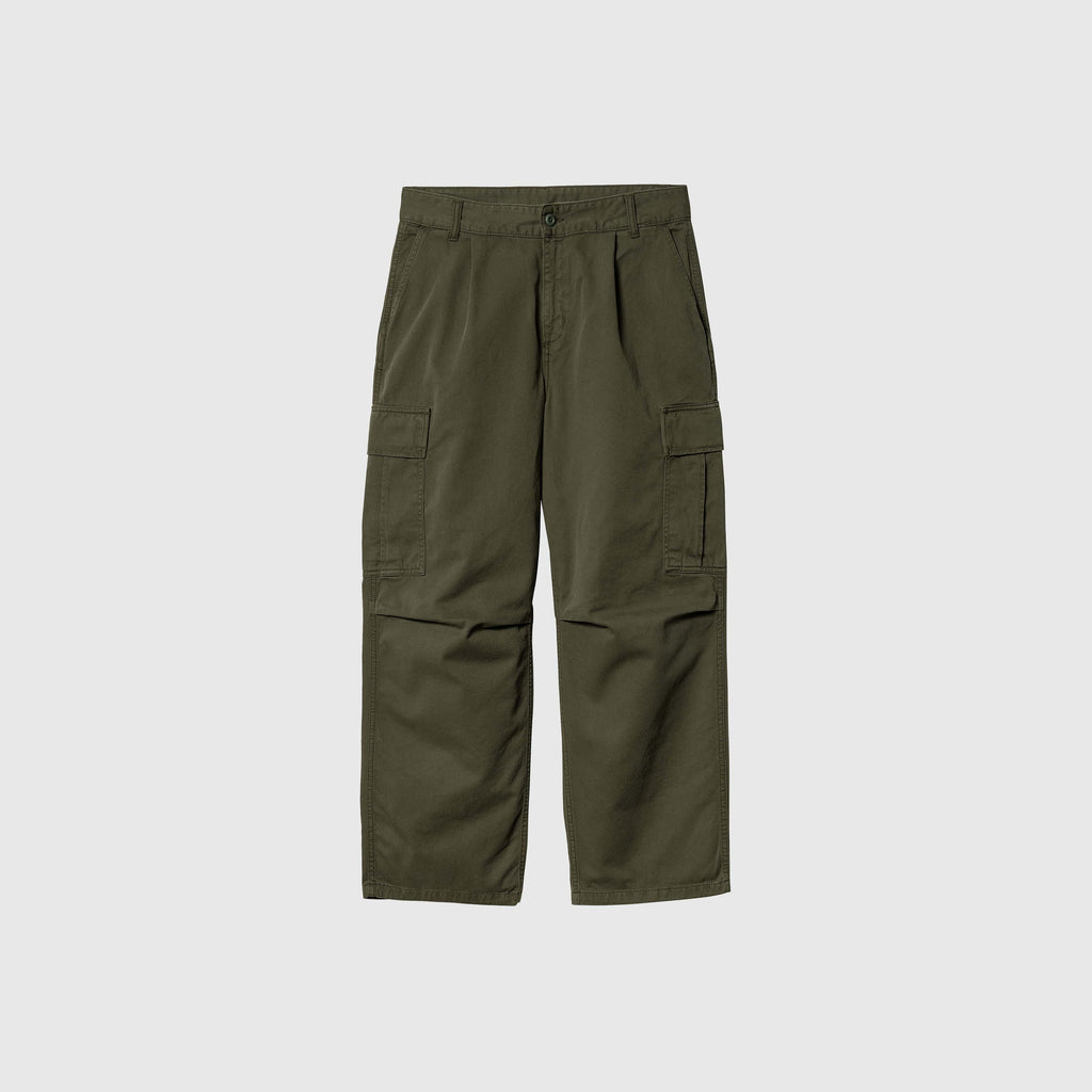 Carhartt WIP Cole Cargo Pant - Office Green Garment Dyed - Front