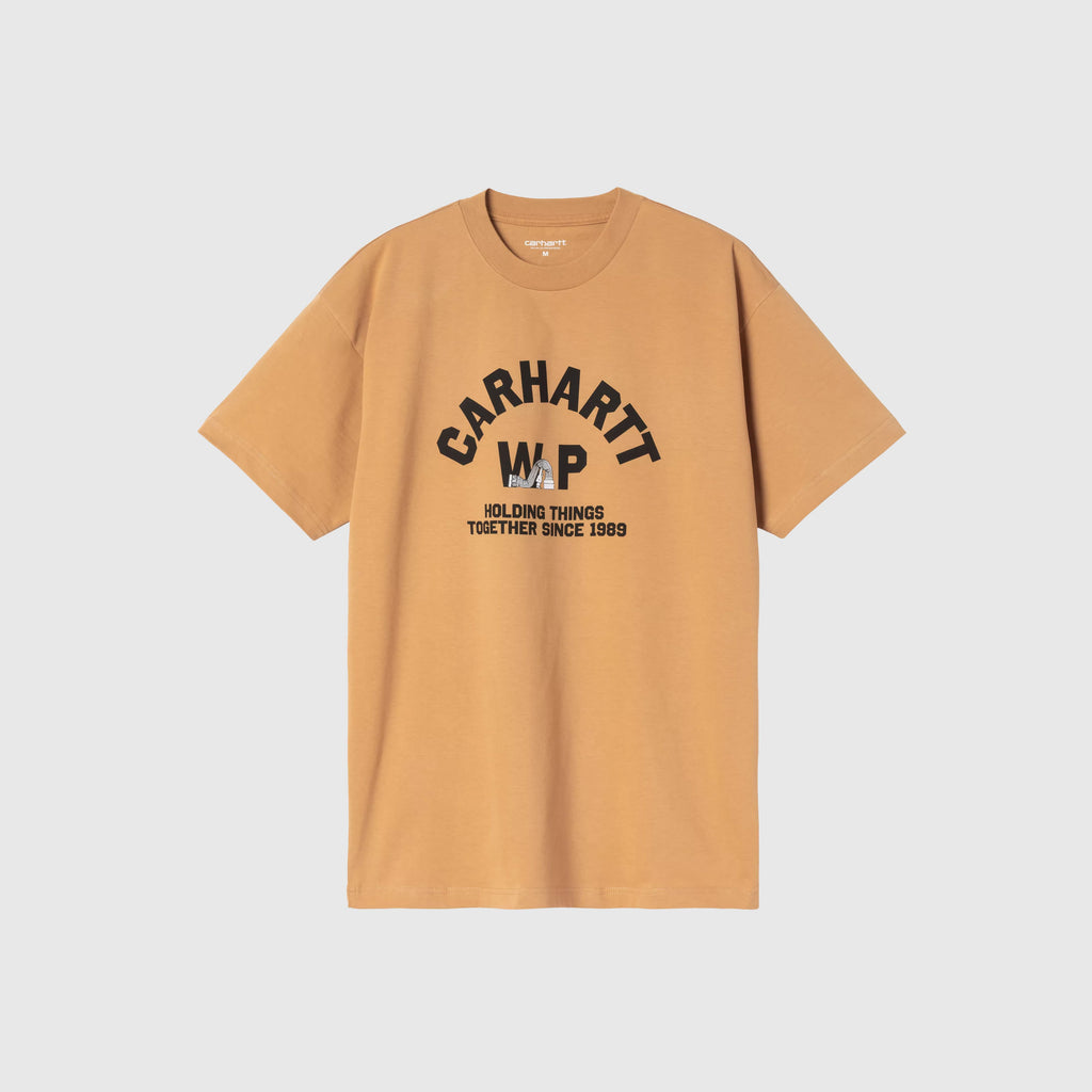 Carhartt WIP Column T-Shirt - WIP Dusty H - Front