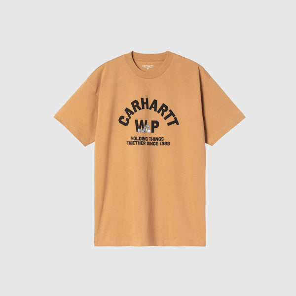 Carhartt WIP Column T-Shirt - WIP Dusty H - Front