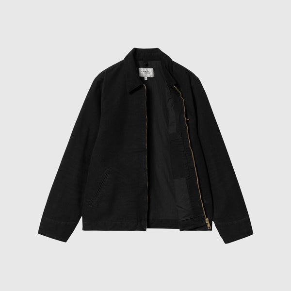 Carhartt WIP Detroit Jacket - Black / Black Aged Canvas