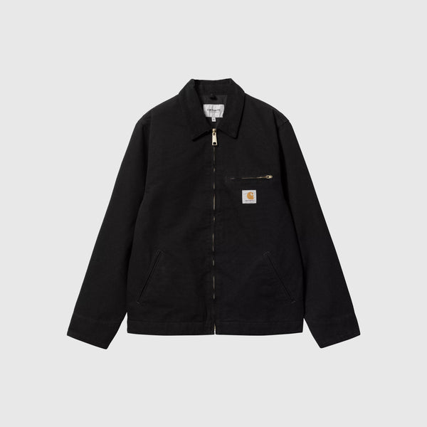 Carhartt WIP Detroit Jacket - Black / Black Rinsed - Front