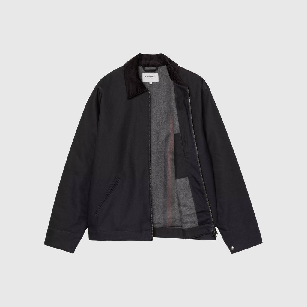 Carhartt WIP Detroit Jacket - Dark Navy / Black Rigid - Front Open