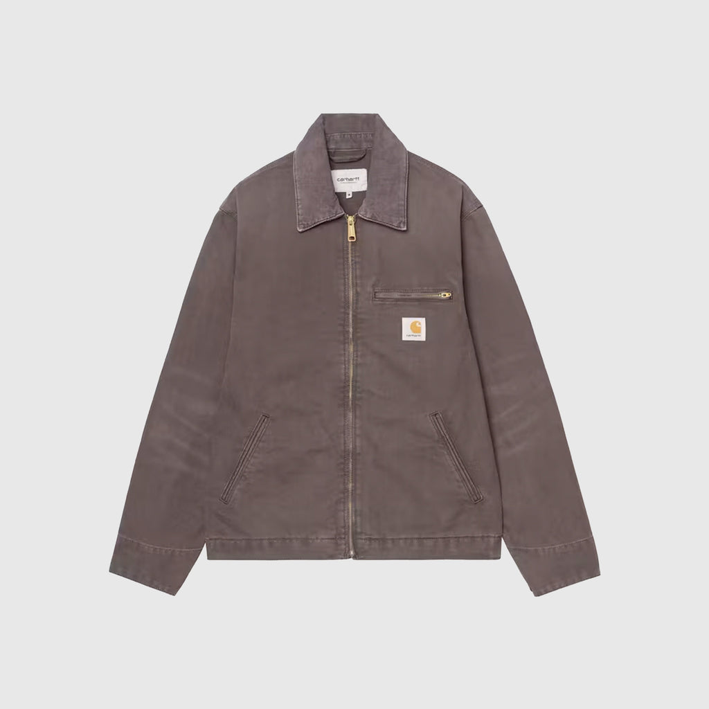 Carhartt WIP Detroit Jacket - Shale / Shale Stone Canvas - Front