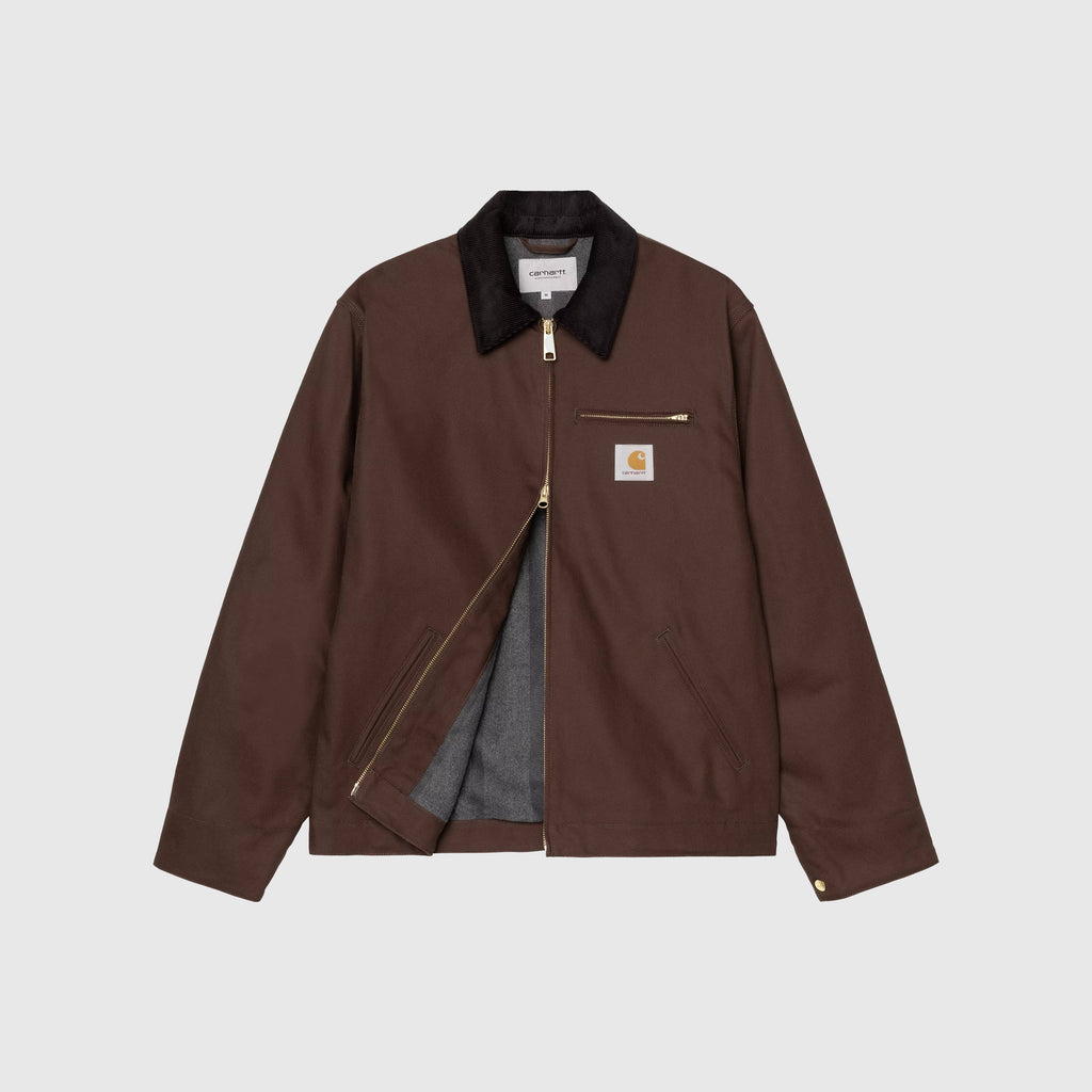 Carhartt WIP Detroit Jacket - Tobacco / Black Rigid - Front Open