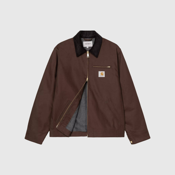 Carhartt WIP Detroit Jacket - Tobacco / Black Rigid - Front Open
