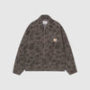 Carhartt WIP Duck Detroit Jacket - Camo Duck Green / Porphyr Garment Dyed - Front