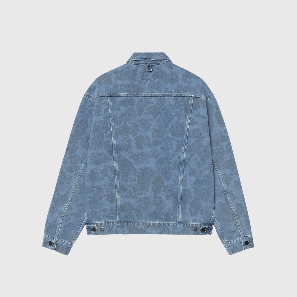 Carhartt WIP Duck Helston Jacket - Camo Duck / Blue Bleached - Back