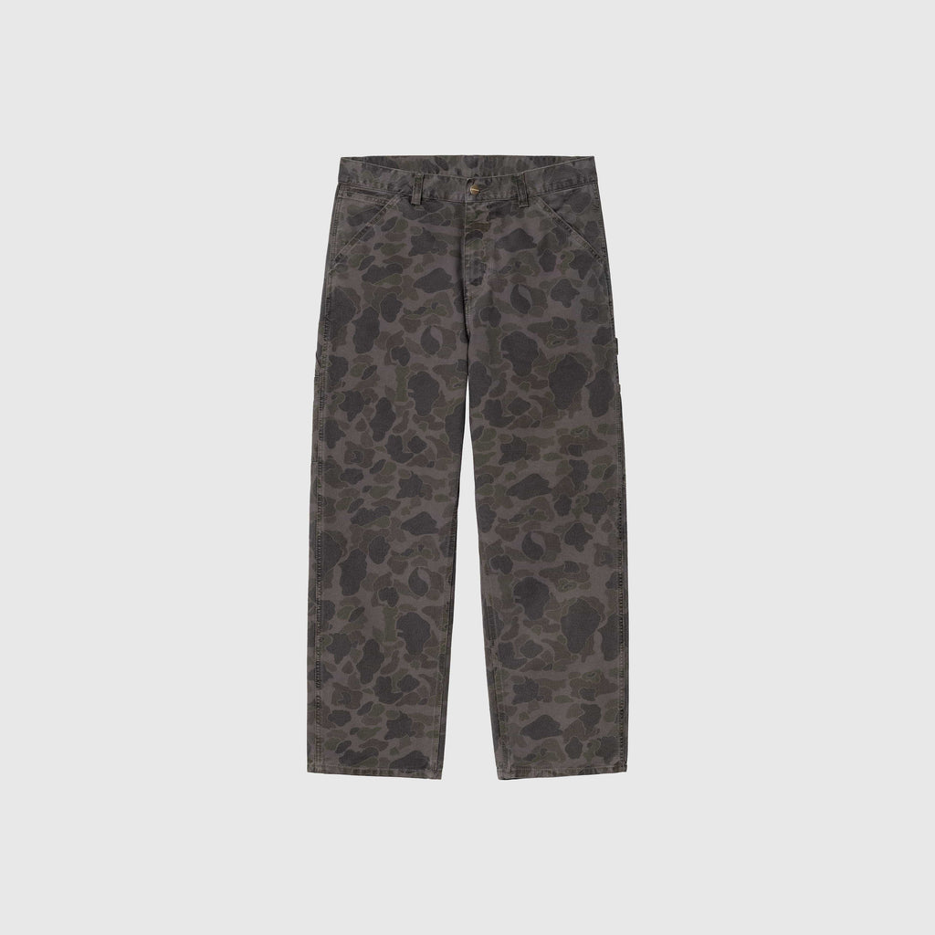 Carhartt WIP Duck Single Knee Pant - Camo Duck Green / Graphite - Front