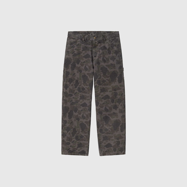 Carhartt WIP Duck Single Knee Pant - Camo Duck Green / Graphite - Front