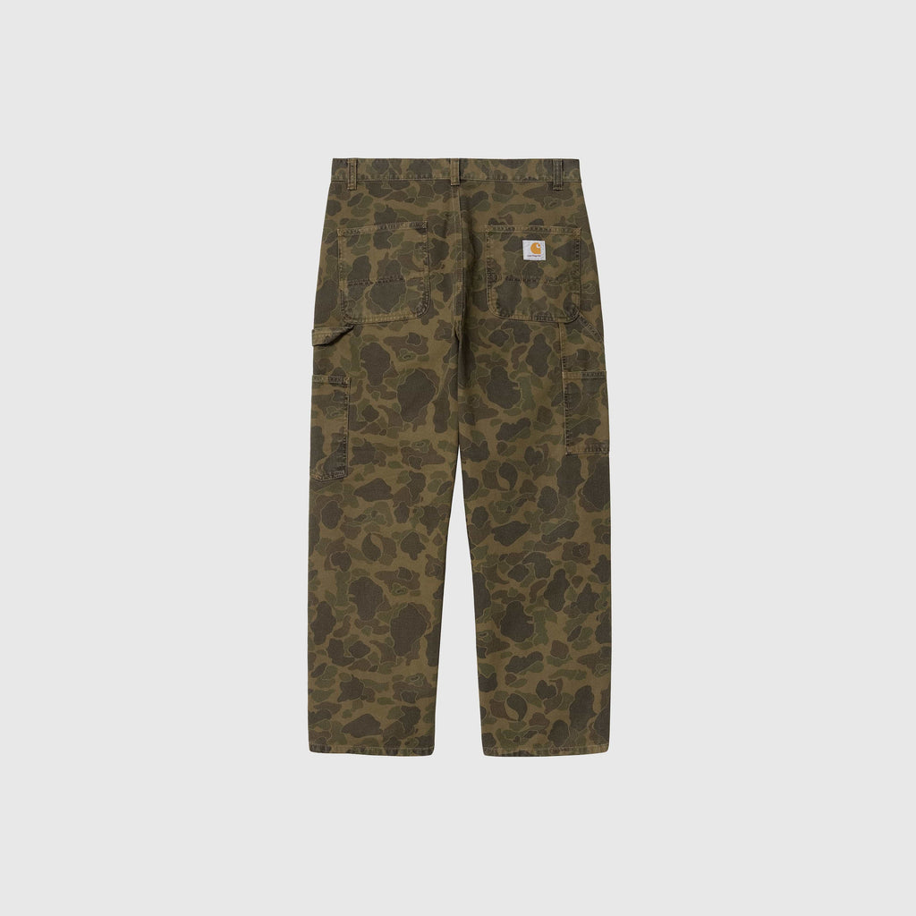 Carhartt WIP Duck Single Knee Pant - Camo Duck Green / Office Green Garment Dyed - Back