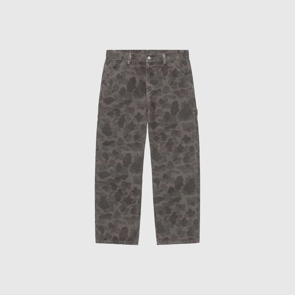 Carhartt WIP Duck Single Knee Pant - Camo Duck Green / Porphyr Garment Dyed - Front