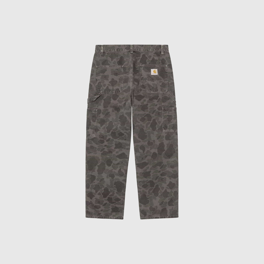 Carhartt WIP Duck Single Knee Pant - Camo Duck Green / Porphyr Garment Dyed - Back