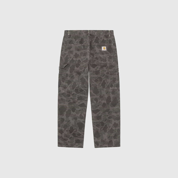 Carhartt WIP Duck Single Knee Pant - Camo Duck Green / Porphyr Garment Dyed - Back