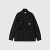 Carhartt WIP Garrison Coat - Black Stone Dyed - Front