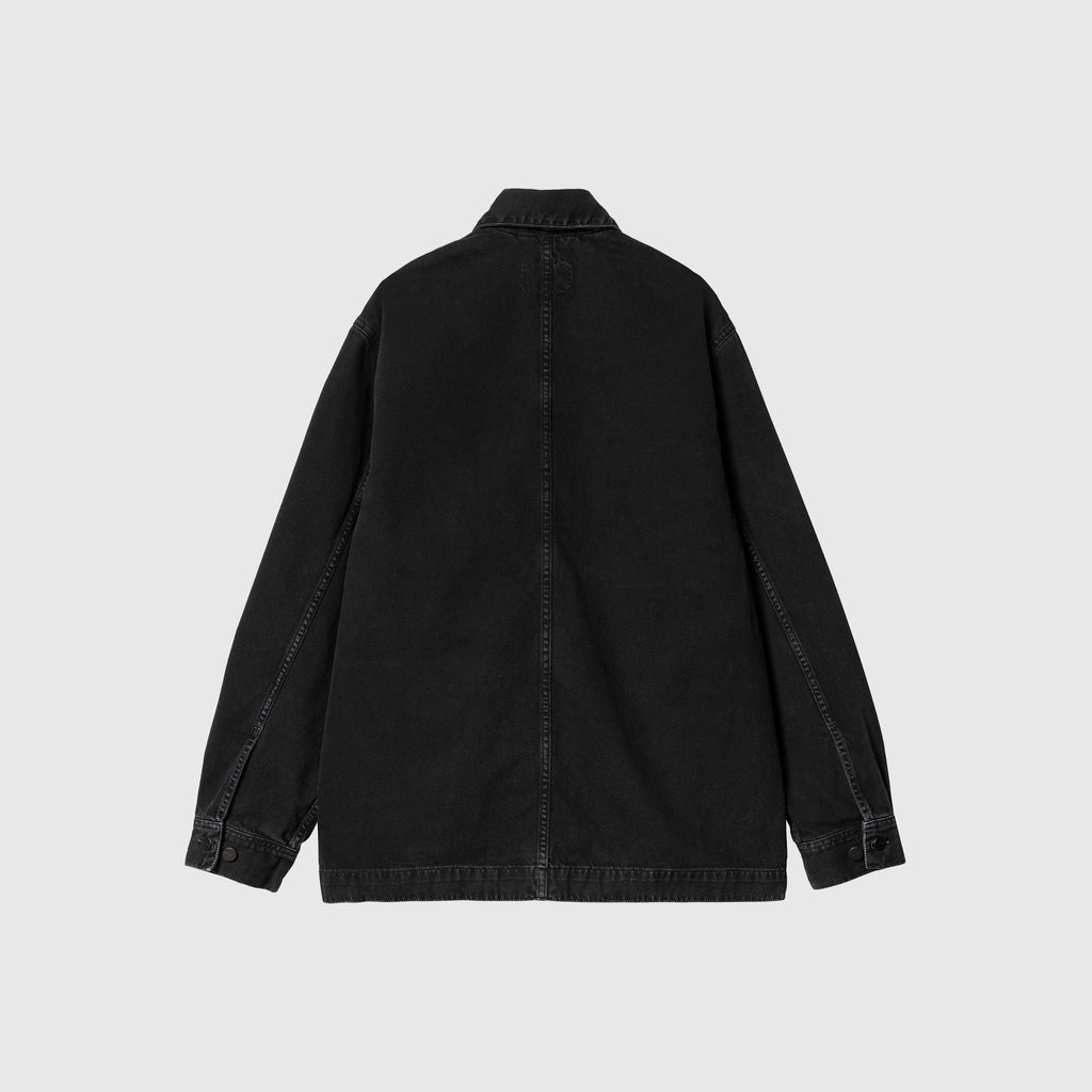 Carhartt WIP Garrison Coat - Black Stone Dyed - Back
