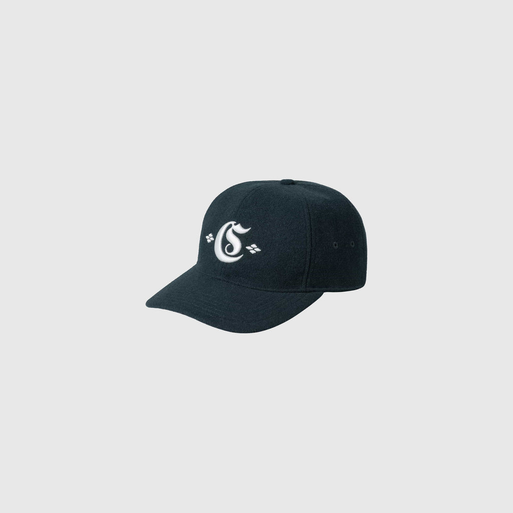 Carhartt WIP Greatest Hits Logo Cap - Deep Lagoon / Wax - Front