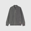 Carhartt WIP Harper Polo - Black Garment Dyed - Front