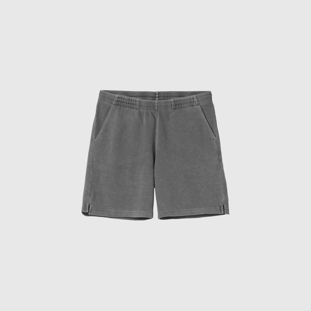 Carhartt WIP Harper Sweat Short - Black Garment Dyed - Front